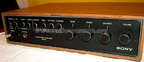 Integrated Amplifier TA-70; Sony Corporation; (ID = 2074617) Ampl/Mixer