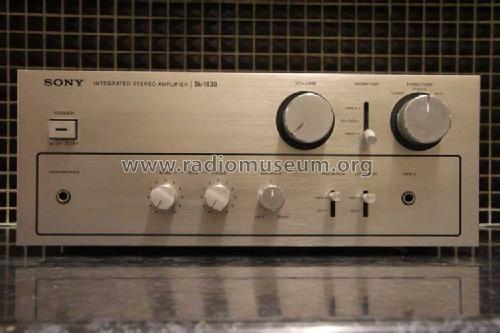 Integrated Stereo Amplifier TA-1630; Sony Corporation; (ID = 1679666) Ampl/Mixer