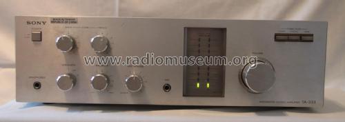 Integrated Stereo Amplifier TA-333; Sony Corporation; (ID = 1763044) Ampl/Mixer