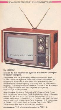 KV-1300 BM; Sony Corporation; (ID = 378097) Television