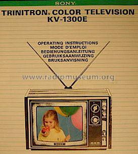KV-1300 E; Sony Corporation; (ID = 1105746) Television