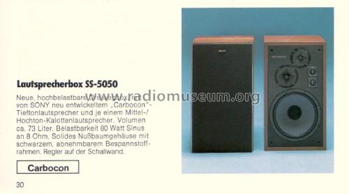 Lautsprecher-Box SS-5050; Sony Corporation; (ID = 2076129) Speaker-P