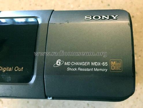 MD Changer MDX-65; Sony Corporation; (ID = 2039248) Ton-Bild