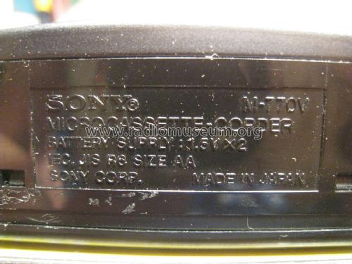 Microcassette Corder M-770V; Sony Corporation; (ID = 1965319) Reg-Riprod