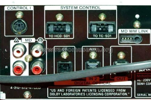 Minidisc Deck / Recorder MDS-SD1; Sony Corporation; (ID = 1714091) R-Player