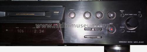 MiniDisc Recorder MDS-JE480; Sony Corporation; (ID = 1560761) R-Player
