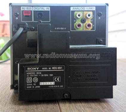 MiniDisc Recorder MDS-MX1; Sony Corporation; (ID = 1757594) R-Player