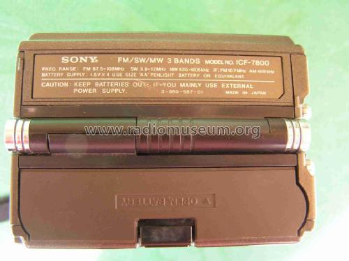 FM/AM 3 Band Receiver Newscaster ICF-7800; Sony Corporation; (ID = 363298) Radio