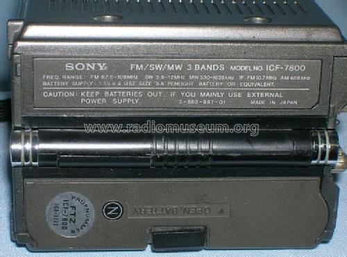 Newscaster ICF-7800; Sony Corporation; (ID = 583476) Radio