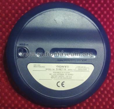 Portable CD Player D-NE715; Sony Corporation; (ID = 1831834) Reg-Riprod