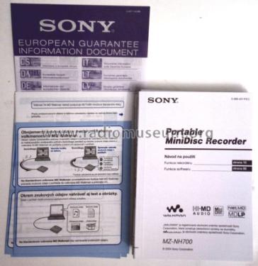Portable Hi-MD Recorder MZ-NH700; Sony Corporation; (ID = 1784949) R-Player