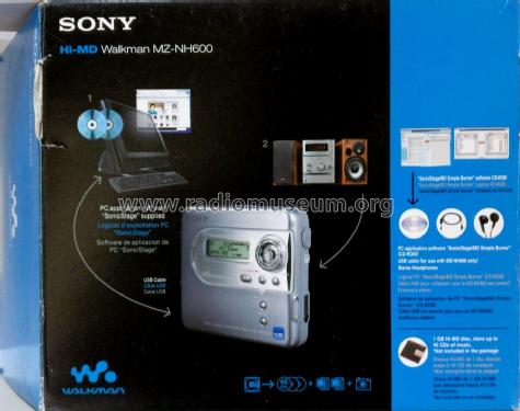 Portable Minidisc Recorder MZ-NH600 / MZ-NH600D; Sony Corporation; (ID = 2038848) R-Player