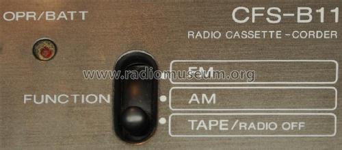 Radio Cassette-Corder CFS-B11; Sony Corporation; (ID = 1746497) Radio