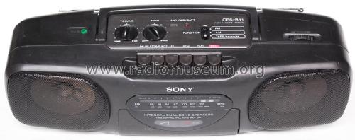 Radio Cassette-Corder CFS-B11; Sony Corporation; (ID = 1746886) Radio
