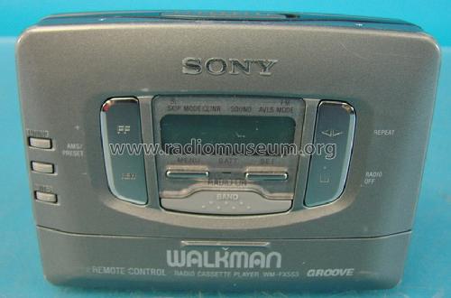 Radio Cassette Player WM-FX553 Groove; Sony Corporation; (ID = 1422445) Radio