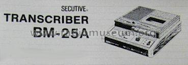 Secutive Transcriber BM-25A; Sony Corporation; (ID = 1190955) R-Player