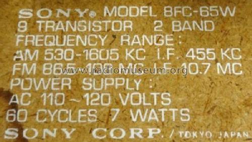 Solid State 8FC-65W; Sony Corporation; (ID = 1978963) Radio