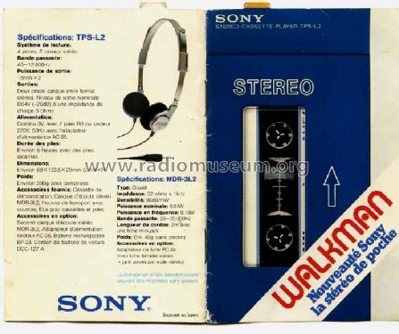 SoundAbout -Walkman-Stowaway TPS-L2 ; Sony Corporation; (ID = 423057) Reg-Riprod