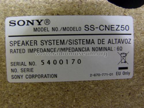 Speaker-System SS-CNEZ50; Sony Corporation; (ID = 1838784) Speaker-P