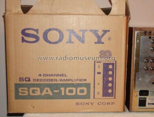 SQ Decoder / Amplifier SQA-100; Sony Corporation; (ID = 1766287) Ampl/Mixer