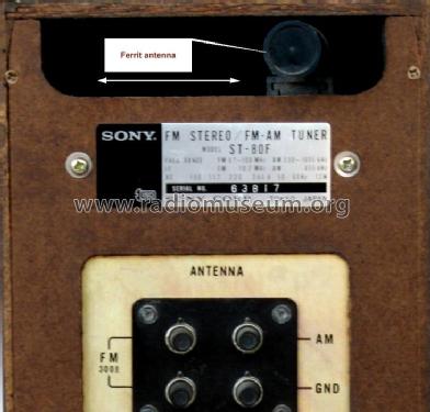 FM Stereo / FM-AM Tuner ST-80F; Sony Corporation; (ID = 452062) Radio