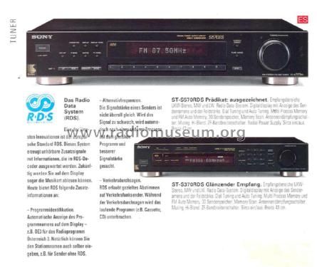 ST-S370; Sony Corporation; (ID = 1891976) Radio