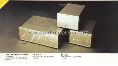 Stereo Amplifier TA-3130F; Sony Corporation; (ID = 2093728) Ampl/Mixer