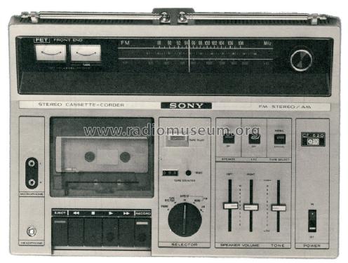 Stereo-Cassette-Corder CF-610; Sony Corporation; (ID = 1306046) Radio