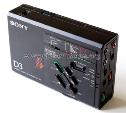 Stereo Cassette-Corder TC-D3; Sony Corporation; (ID = 1334099) R-Player