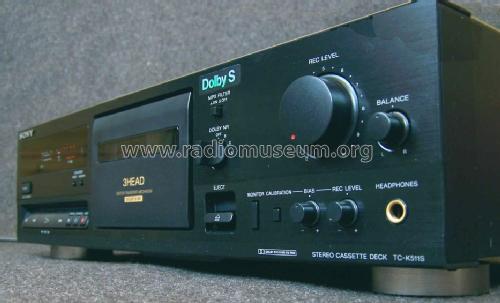 Stereo Cassette Deck TC-K511S; Sony Corporation; (ID = 1181624) Enrég.-R