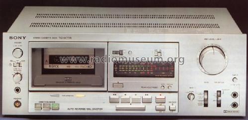Stereo Cassette Deck TC-K77R; Sony Corporation; (ID = 1322611) R-Player