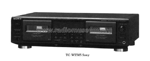 Stereo Cassette Deck TC-WE505; Sony Corporation; (ID = 1745131) R-Player