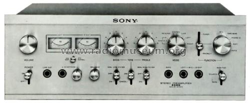 Stereo Preamplifier TA-2000; Sony Corporation; (ID = 2063051) Ampl/Mixer