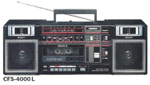 Stereo cassette-Recorder CFS-4000L; Sony Corporation; (ID = 1975644) Radio