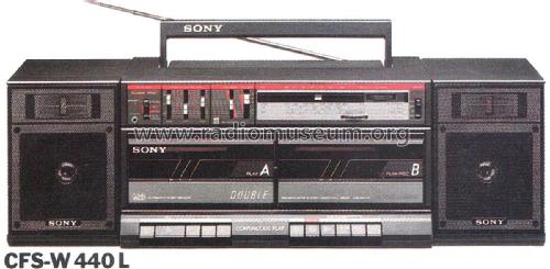 Stereo-Radio-Recorder CFS-W 440L; Sony Corporation; (ID = 1976063) Radio