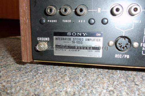 Integrated Amplifier TA-1055; Sony Corporation; (ID = 1650027) Ampl/Mixer