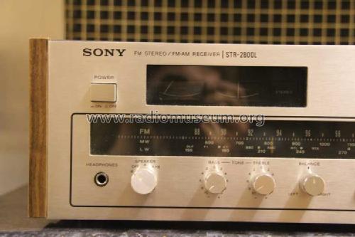 FM Stereo / FM-AM Receiver STR-2800L; Sony Corporation; (ID = 1549755) Radio