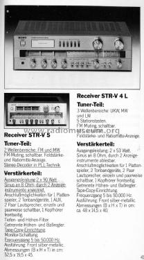 FM Stereo / FM-AM Receiver STR-V4L; Sony Corporation; (ID = 1720085) Radio