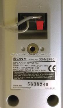 Surround Speaker SS-MSP501; Sony Corporation; (ID = 1929230) Parlante