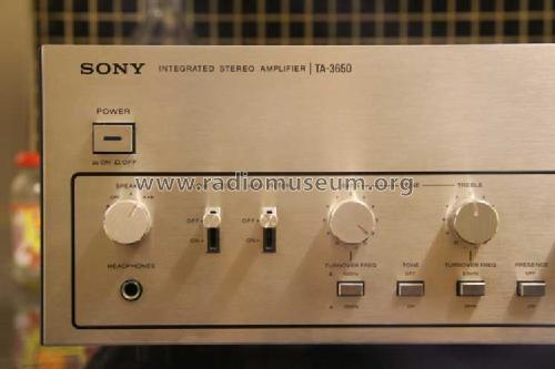 Integrated Stereo Amplifier TA-3650; Sony Corporation; (ID = 1549767) Ampl/Mixer