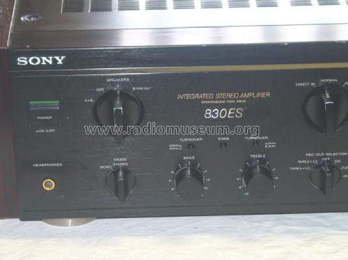 Integrated Stereo Amplifier 830ES TA-F830ES; Sony Corporation; (ID = 105979) Ampl/Mixer