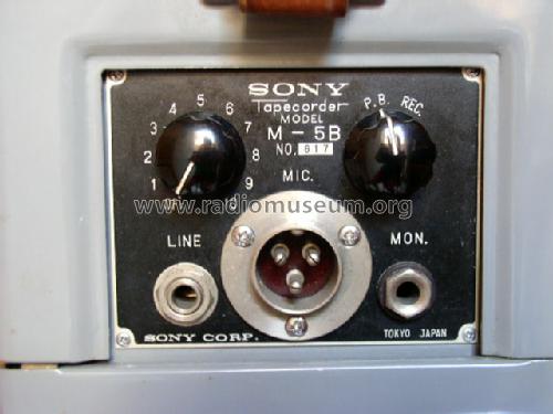 Tapecorder M-5B; Sony Corporation; (ID = 358959) Enrég.-R