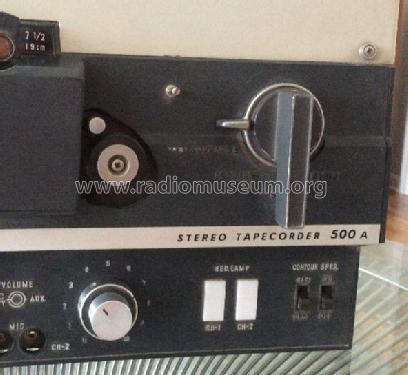 Tapecorder TC-500A; Sony Corporation; (ID = 1978539) Enrég.-R