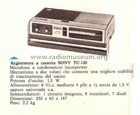 TC-120; Sony Corporation; (ID = 2094084) Reg-Riprod