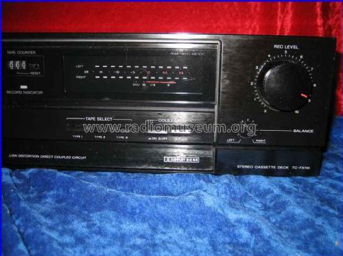 Stereo Cassette Deck TC-FX110; Sony Corporation; (ID = 708028) Reg-Riprod