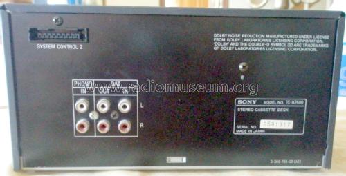 TC-H2600; Sony Corporation; (ID = 2056718) R-Player