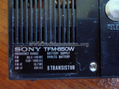 TFM-850W; Sony Corporation; (ID = 1217940) Radio