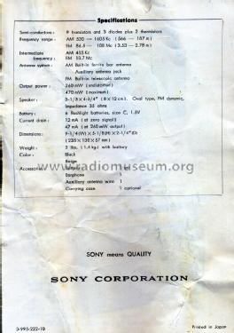 TFM-914; Sony Corporation; (ID = 1438548) Radio
