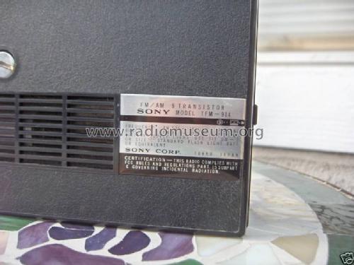 TFM-914; Sony Corporation; (ID = 726393) Radio