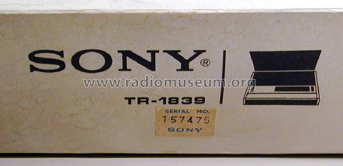 TR-1839; Sony Corporation; (ID = 1487131) Radio